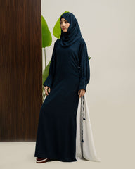 Blue Signature Panel Abaya | Article 007