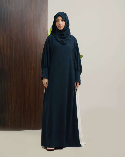 Blue Signature Panel Abaya | Article 007