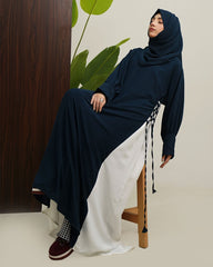 Blue Signature Panel Abaya | Article 007